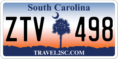 SC license plate ZTV498