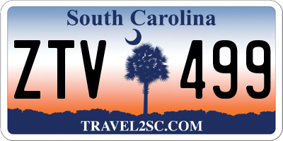 SC license plate ZTV499