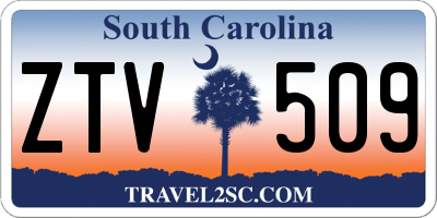 SC license plate ZTV509