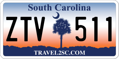 SC license plate ZTV511