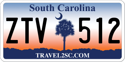 SC license plate ZTV512