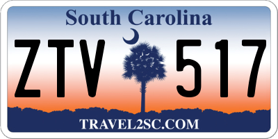 SC license plate ZTV517