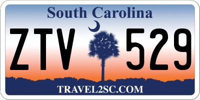 SC license plate ZTV529