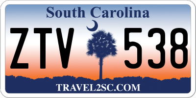 SC license plate ZTV538