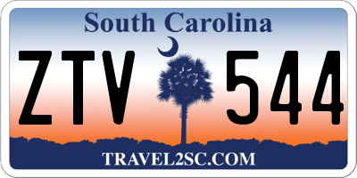 SC license plate ZTV544