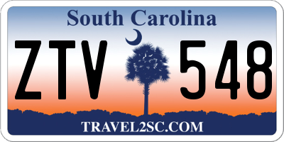 SC license plate ZTV548