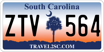 SC license plate ZTV564