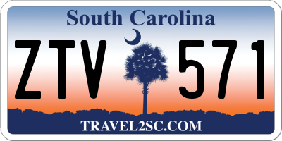 SC license plate ZTV571