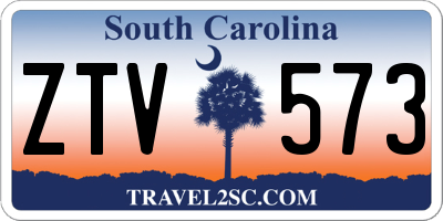 SC license plate ZTV573