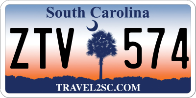 SC license plate ZTV574