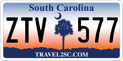 SC license plate ZTV577