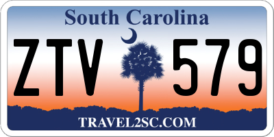SC license plate ZTV579