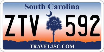 SC license plate ZTV592