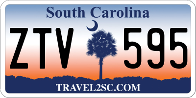 SC license plate ZTV595