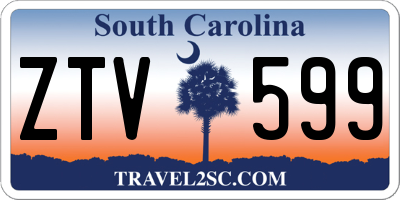 SC license plate ZTV599
