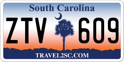 SC license plate ZTV609
