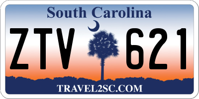 SC license plate ZTV621