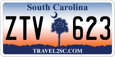 SC license plate ZTV623