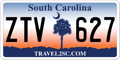 SC license plate ZTV627