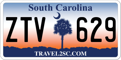 SC license plate ZTV629