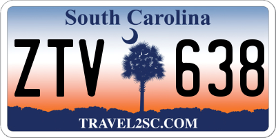 SC license plate ZTV638