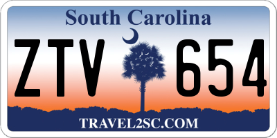 SC license plate ZTV654