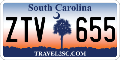 SC license plate ZTV655