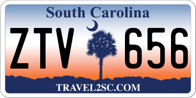 SC license plate ZTV656