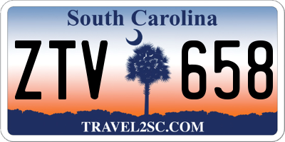 SC license plate ZTV658