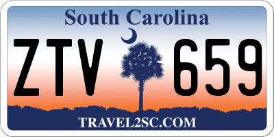 SC license plate ZTV659