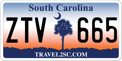 SC license plate ZTV665