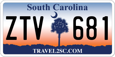 SC license plate ZTV681