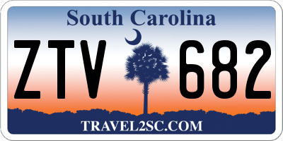 SC license plate ZTV682