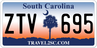 SC license plate ZTV695