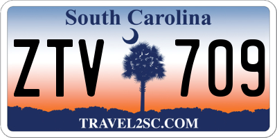 SC license plate ZTV709