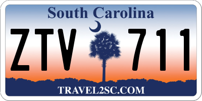 SC license plate ZTV711