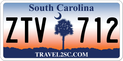 SC license plate ZTV712