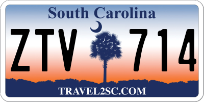 SC license plate ZTV714
