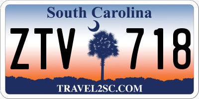 SC license plate ZTV718