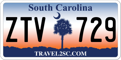 SC license plate ZTV729