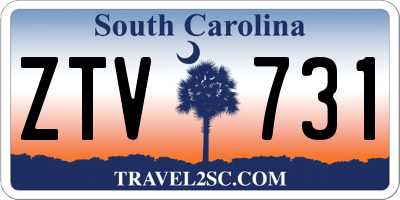 SC license plate ZTV731