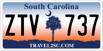 SC license plate ZTV737