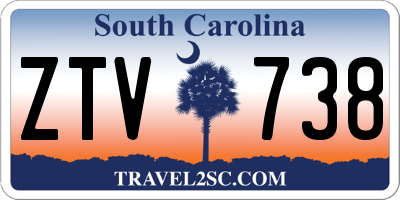 SC license plate ZTV738