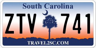 SC license plate ZTV741