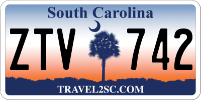 SC license plate ZTV742