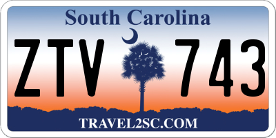 SC license plate ZTV743