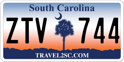 SC license plate ZTV744