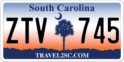 SC license plate ZTV745