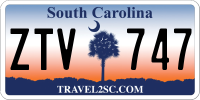 SC license plate ZTV747