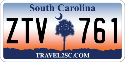 SC license plate ZTV761